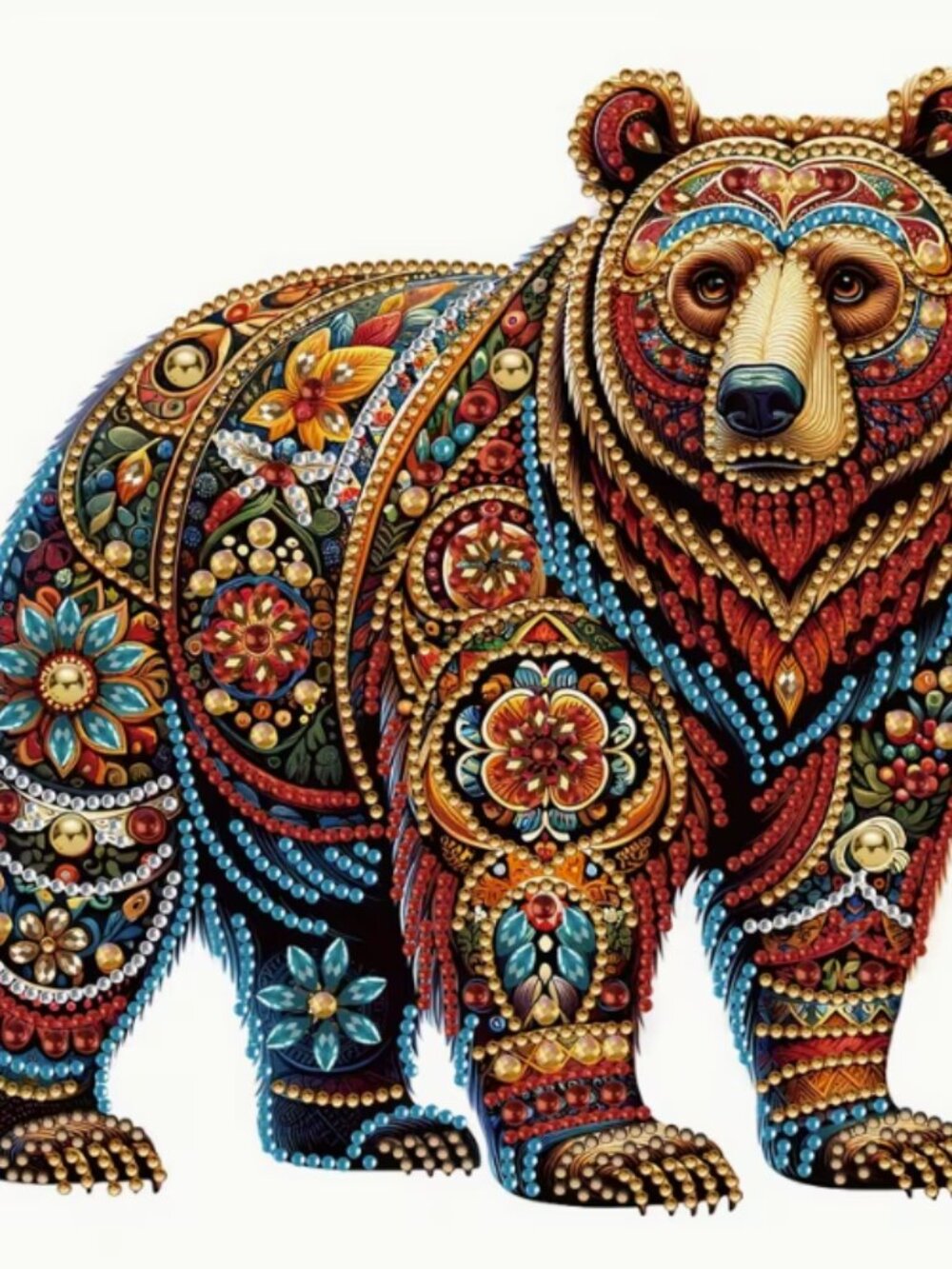 Bear Canvas Diamond Art Painting Kit – 30 cm x 30 cm